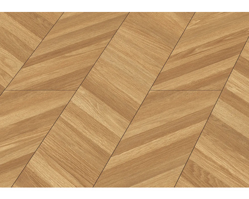 Laminaatvloer gelegd in visgraatmotief