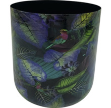 Plantenbak met vogel- en plantenmotief