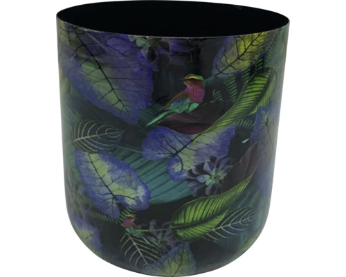 Plantenbak met vogel- en plantenmotief