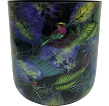 Bloempot met vogel- en plantmotief