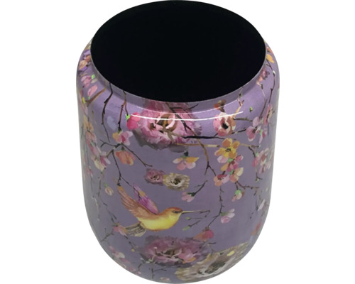 Decoratieve vaas met vogel- en bloemmotief