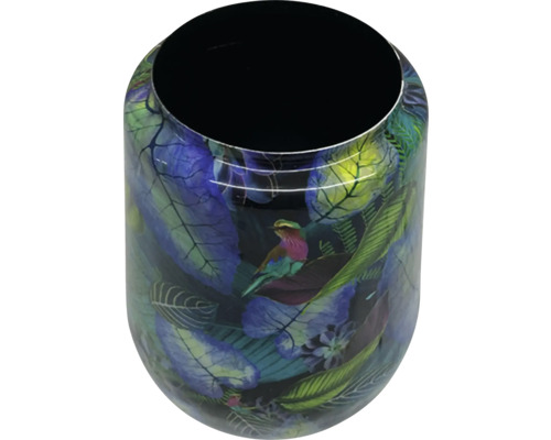 Decoratieve vaas met vogel- en bladmotief