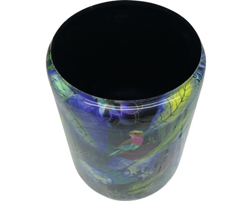 Papierbak met vogel- en plantenmotief