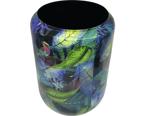 Decoratieve afvalemmer met plantenmotief