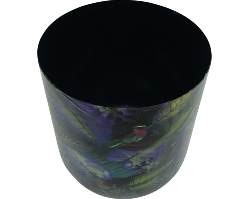 Bloempot met vogelmotief