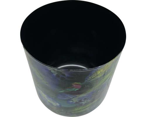 Bloempot met vogelmotief