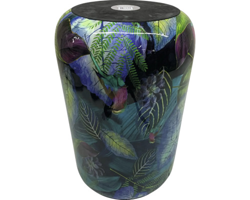 Bloemenzuil met plantenmotieven