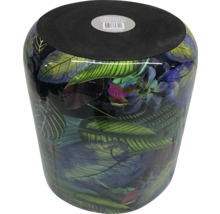 Bloempot met plantenpatroon