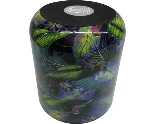 Bloempot met bladerpatroon