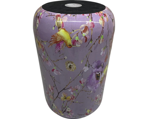 Decoratieve kruk met vogel- en bloemmotief