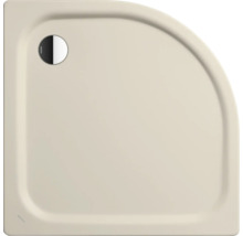 Beige douchebak met kwartronde vorm