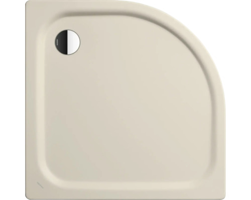 Beige douchebak met kwartronde vorm