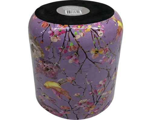 Decoratieve kruk met bloemmotief en vogelafbeeldingen