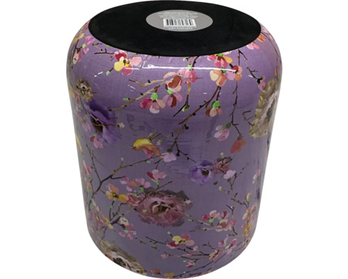 Kruk met bloemmotief en vogelmotieven