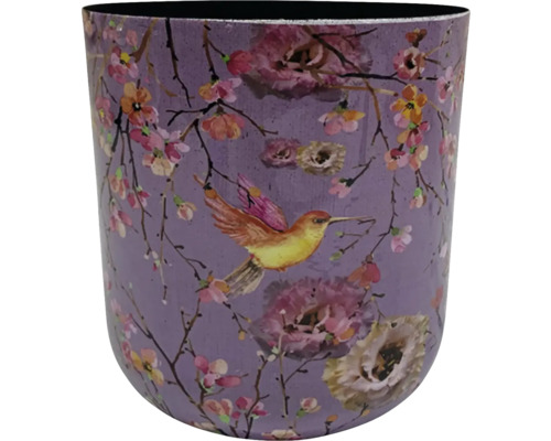 Decoratieve houder met bloemen- en vogelmotief