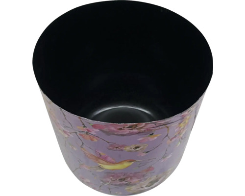 Bloempot met vogelmotief