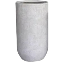 Cilindervormige plantenpot van steen