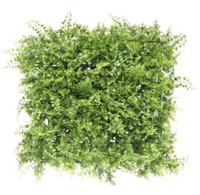 Kunstplantenmat met verschillende groene bladeren