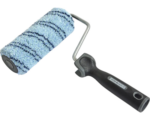 HORNBACH Muurverfroller met beugel Blue voor gladde wanden 18 cm Verfroller met handvat