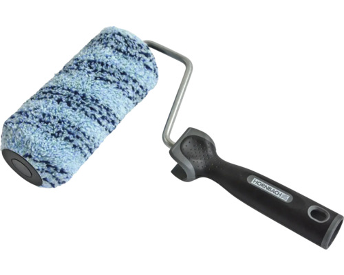 HORNBACH Muurverfroller met beugel Blue voor ruwe wanden 18 cm Verfroller met handvat