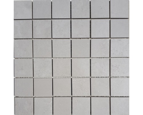 Mozaïektegel keramisch Greenwich grijs 30x30 cm Vierkante mozaïektegel voor wand en vloer