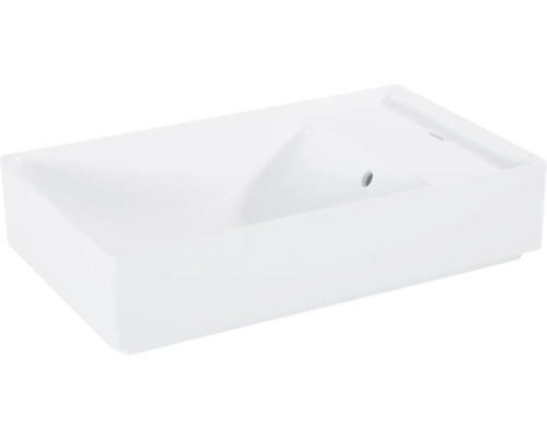 LAUFEN Waskom Lida 55x34,5 cm wit Rechthoekige opzetwastafel van keramiek