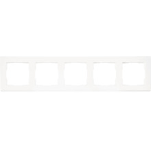 Witte lichtschakelaar frame met vijf openingen