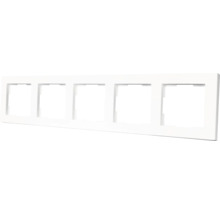 Vijfvoudig frame voor schakelaars en stopcontacten