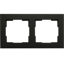 Dubbel frame voor schakelaars en stopcontacten