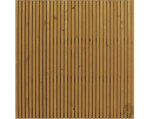 ELEPHANT Schutting geïmpregneerd vurenhout bruin FSC 180x180 cm Houten schutting met verticale lamellen