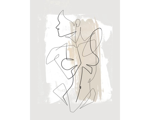 PURE LIVING Decopaneel Female Abstract Line Art I 30x40 cm