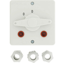 Combinatieschakelaar met stelring voor sanitair toepassingen