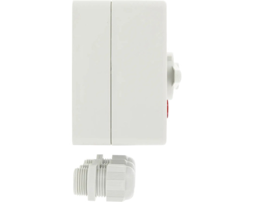 Opbouw waterdicht stopcontact met kabelinvoer