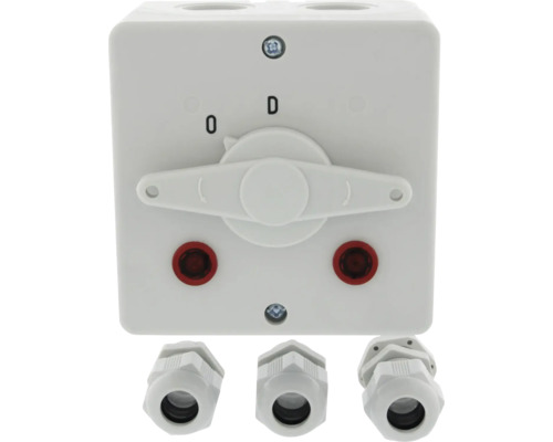 Wisselschakelaar met drie wartels