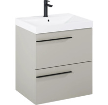 Wastafelonderkast met wastafel en kraan