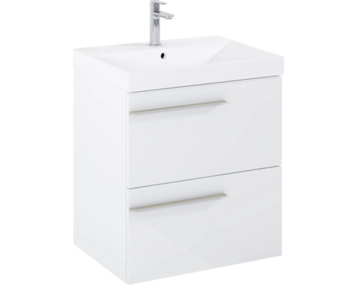 Wastafelonderkast met twee lades en kraan