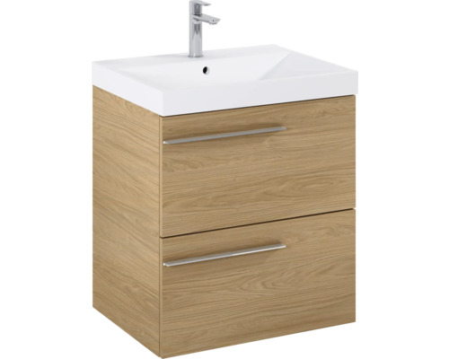 Wastafelmeubel met twee lades en kraan