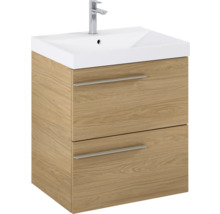 Wastafelonderkast met twee laden en kraan