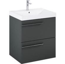 Wastafelonderkast met twee laden en opzetwastafel