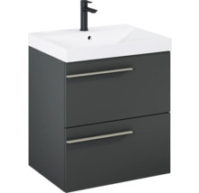 Wastafelonderkast met twee laden en opzetwastafel