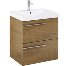 Wastafelonderkast met twee laden en opzetwastafel