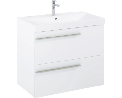 Wastafelmeubel met twee laden en kraan