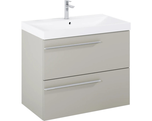 Wastafelonderkast met twee laden en wastafel