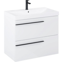 Wastafelonderkast met twee laden en kraan