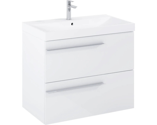 Wastafelonderkast met twee laden en kraan