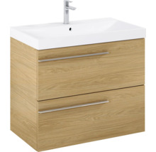 Wastafelonderkast met twee laden en wastafel