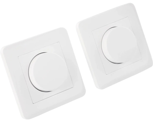 Twee lichtdimmers voor wandmontage