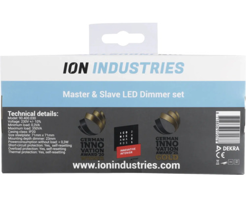 ION Industries Master Slave LED Dimmer Set verpakking