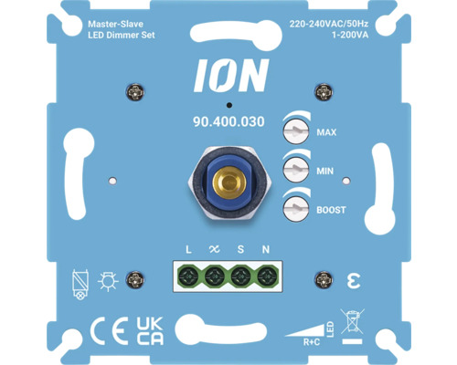 ION INDUSTRIES LED dimmer set master/slave duopack 0,3-200 W (R,C) ION Master-Slave led-dimmerset
