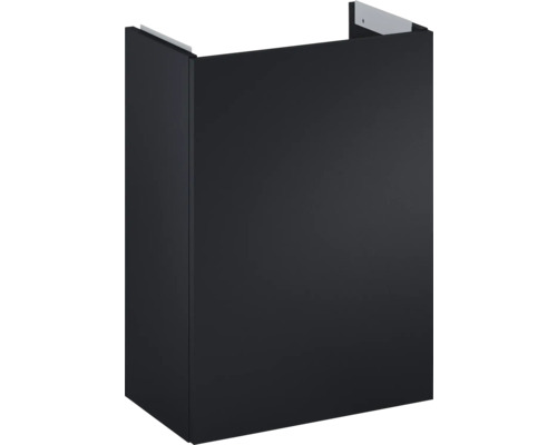 Zwarte wastafelonderkast voor de badkamer